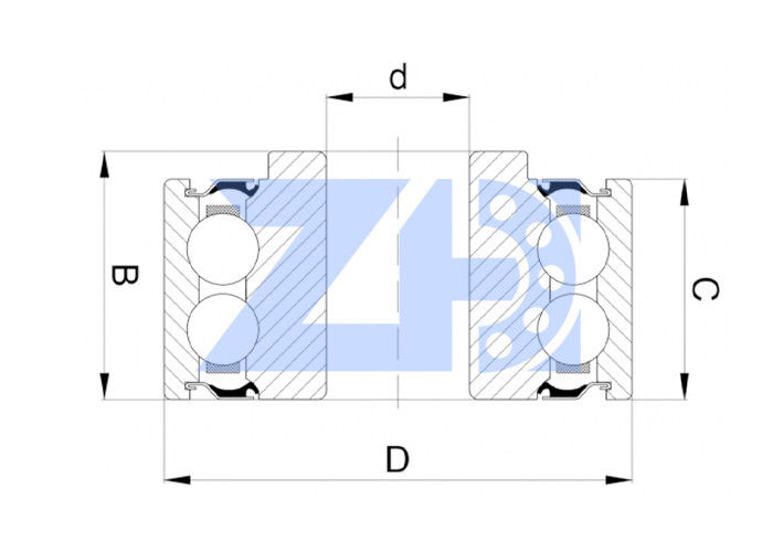 Roulement d'excavatrice 205NTT-625 roulement à billes taille 52x27.6x15.9 roulement d'excavatrice