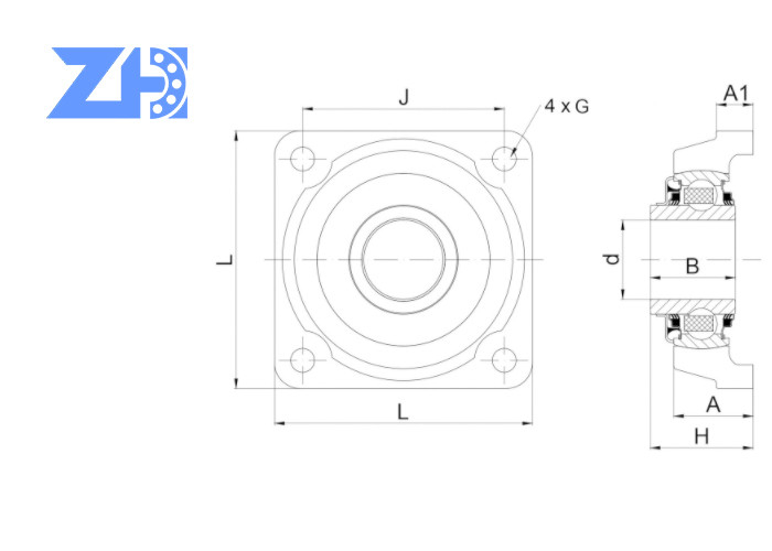 M. 3L de SLMS 308 soutenant l'incidence de bloc d'oreiller des unités UCFE 308 pour conduire le mouvement