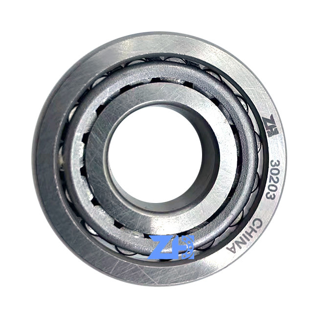 Taille standard 17*40*12mm de la rangée 30203 de cage en acier simple de roulement à rouleaux coniques