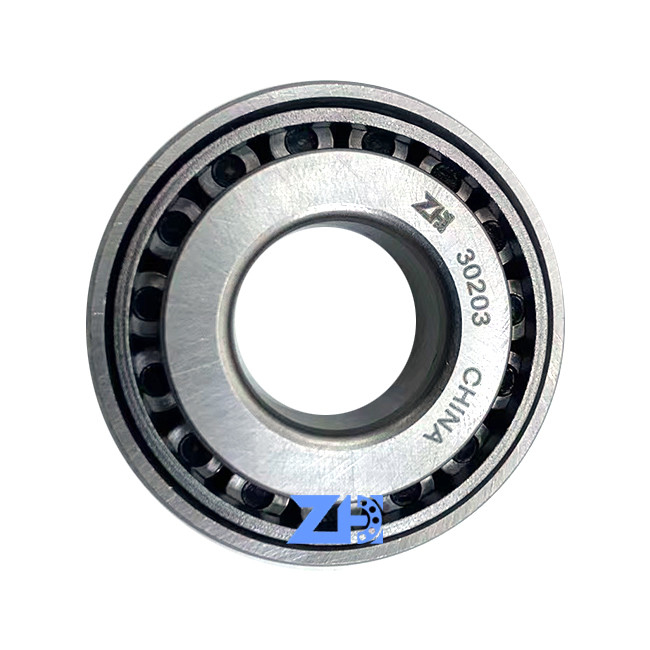 Taille standard 17*40*12mm de la rangée 30203 de cage en acier simple de roulement à rouleaux coniques