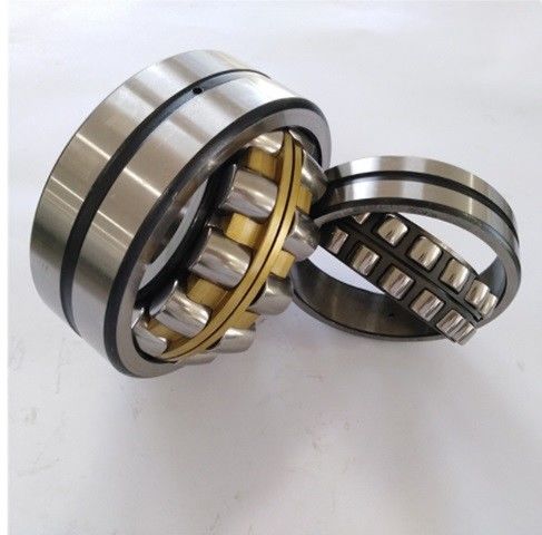 Roulement à rouleaux sphérique de la dureté HRC58-62 22211 en laiton, taille en acier 55*100*25 de cage