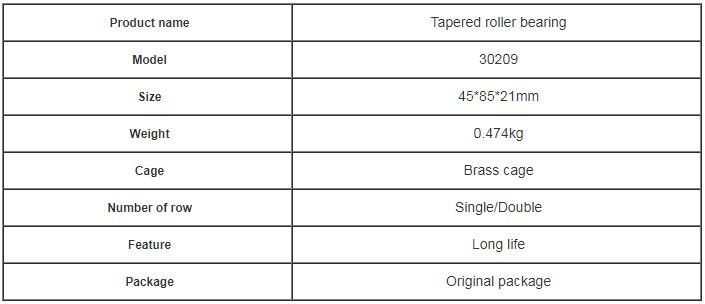 Taille durable de roulement à rouleaux de chandelle 45mm * 85 millimètres * 21 millimètres/palier de butée à grande vitesse