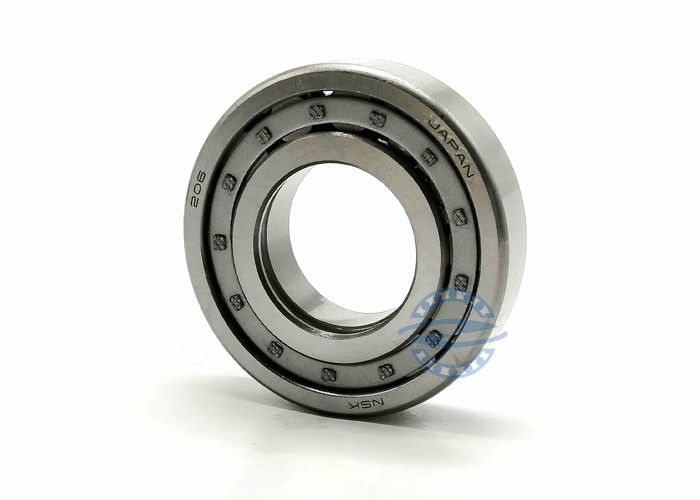Roulement à rouleaux P6 cylindrique NU NJ 206 GCR15 avec la taille en laiton 30*62*16mm de cage de double rangée