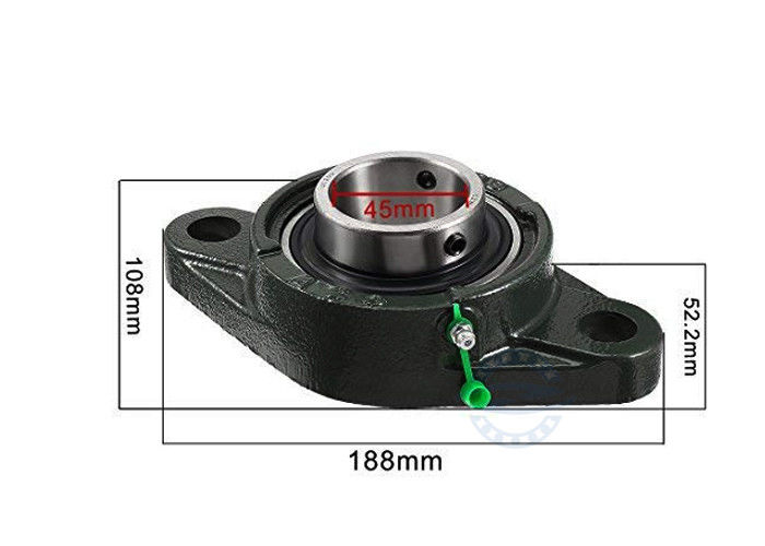 Roulement à billes d'oreiller du système de transmission P6 UCFL209 avec le logement